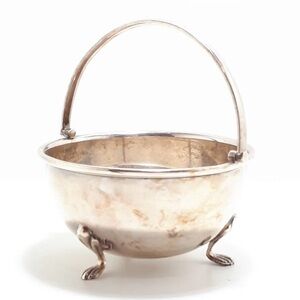 Agora SilverOpen Sugar  Bowl footed with Handle England